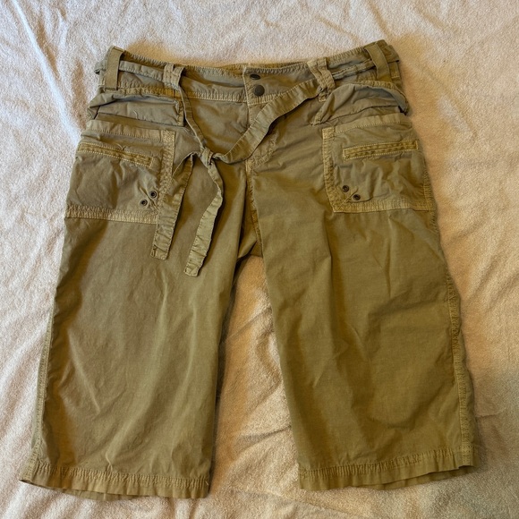 Khaki Cargo Shorts - Picture 1 of 4